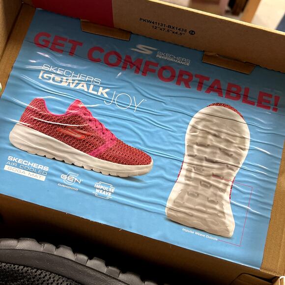 NEW Skechers Performance Go Walk Joy Black Slip on Shoes Size 8 - Picture 3 of 4